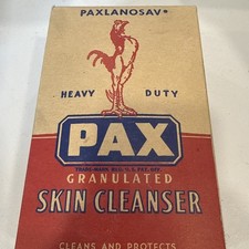Vintage PAXLANOSAV Heavy Duty Granulated Skin Cleanser G.H. Packwood Mfg picture