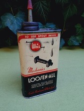 Antique 40s 50s Whiz Mechanics Loosen All Oil Can 8oz. Oiler Empty picture