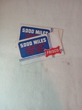 Two (2)  Frisco line, 5000 mile insurance policy envelope, for 25 cents picture