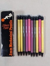 10 Vintage Omni Sharp Point Mechanical Pencils .5 mm W/ Original Box NOS Colors picture
