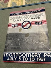 1937 Semi-centennial old home week book  Montgomery, PA Pennsylvania, History picture