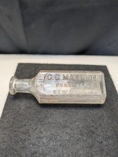Antique C.C. Macruder Pharmacist New Orleans LA Dug Medicine Bottle Tooled Lip picture
