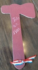 1906 George Washington Birthday Heavy Paper Hatchet not Tell Lie Ephemera Feb 22 picture
