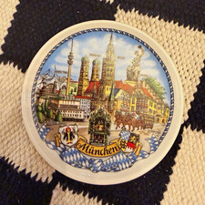 Theo Kuhn Bavaria German Porcelain Collector Plate Munich & Neuschwanstein picture