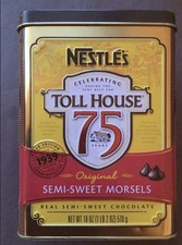 Nestle's 75th Anniversary Toll House Tin Empty Collectible Container picture