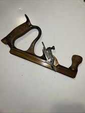 Antique Unmarked Brass Grooving Plane (Good Used Condition) picture