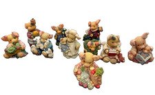 Vintage Enesco “This Little Piggy” 12 pc collection 1994-1998 HTF Retired picture