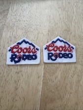 Vintage 2- SMALL Coors RODEO PATCH picture