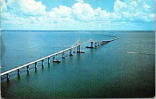 Labor Day Sunshine Skyway Bridge West Coast Florida Tampa Bay Hwy 19 Pm Postcard picture