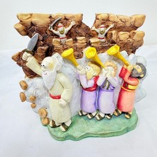 Vintage 1995 The Beginners Bible Joshua and the Walls of Jericho Figurine picture