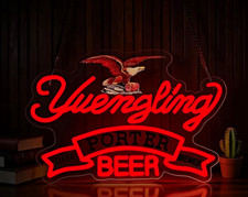 Yuengling Porter Beer LED Lighted Acrylic Hanging Sign w/ Chain 16.53 x 11 in picture