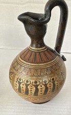 Greek Geometric Style Vase – Classical 350 BC Reproduction – Decorative Amphora picture