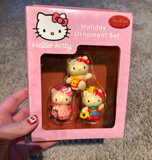 2005 Sanrio HELLO KITTY Holiday Ornaments Set of 3 NEW IN BOX, Heirloom AG picture