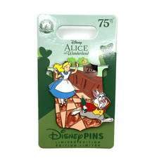 2026 Disney Parks Alice In Wonderland 75th Anniversary White Rabbit Pin LE 4000 picture