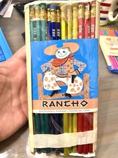 New almost-sealed Vtg LINTON RANCHO 444 No2 pencils 12-pack X-RARE 1st eBay ever picture