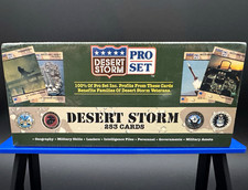 Pro Set Desert Storm 253-Card Set Fourth of July Salute #4893 of 5000. Sealed picture