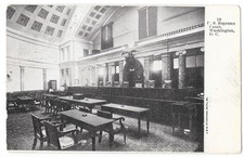 US Supreme Court Chamber Interior Washington DC c1905 Postcard picture