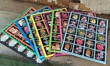 Lot of 12 Vintage Teacher's Friend Publications Monthly Reward Sticker Sheets  picture