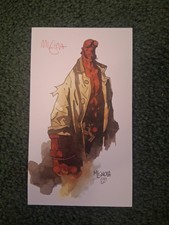Hellboy print signed by Mike Mignola (small size) picture