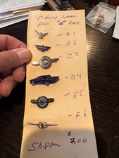 thunderbird lapel/hat pins. 1955,1956,1957,1959,1960,1961,1962,1963,1964,65,66, picture