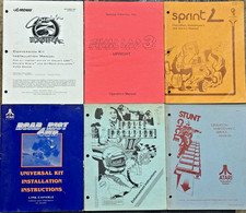 Arcade Manual Lot 6 | Midway Atari Namco Cruis’n Exotica Sprint 2 Pole Position picture