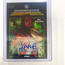 Topps 2026 Topps Decades WWE 1990's Undisputed Champions Kane Auto 07/99 picture