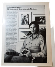 1978 Nikon FM Camera Lifes Moments Suspended in Time vintage Original Print Ad picture