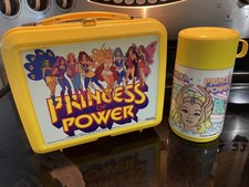 Vintage She-Ra Princess of Power Lunchbox Aladdin Mattell 1985 Yellow Rare picture