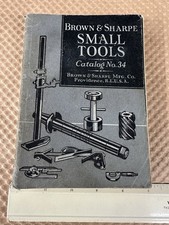 Brown & Sharpe Small Tools Catalog #34 1941 machine Providence RI hobs arbors picture
