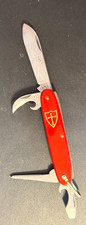 Vtg Camco USA Pocket Knife, Pen Knife, Spanish Shield w/Cross (Swiss Army Style) picture