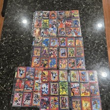 Marvel And DC Card Lot Over 63 Cards - Xmen Superman 1990s Skybox Fleer Ultra picture