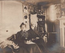Antique Boston MA 1905 Elderly couple Brockton Heights Massachusetts Photo picture