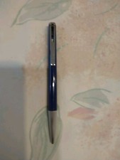 GENUINE MONTBLANC 780 BLUE RESIN & SILVER METAL BALL POINT PEN GERMANY  picture