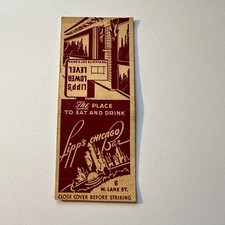 Lipp's Chicago Bar IL Vintage Matchbook Cover 4MB122-1 picture