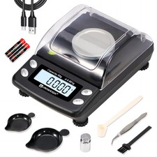 UNIWEIGH Digital Milligram Scale Accurate 0.001g/50g mg for Powder Black picture