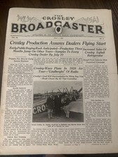 1928 July 1 The Crosley Broadcaster 16-page Radio Newsletter Paper Ephemera vtg picture