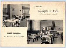 Bologna Italy Postcard Restaurant Pappagallo in Brodo Multiview c1910 picture
