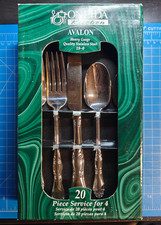 Vintage Oneida AVALON Flatware 20 Piece Set, Service for 4, Stainless Steel NEW picture
