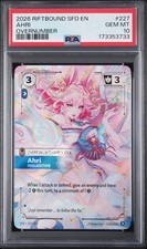 2026 RIFTBOUND: LEAGUE OF LEGENDS SFD-SPIRITFORGED AHRI - INQUISITIVE PSA 10 picture