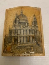 Vintage St. Paul's Cathedral London England Souvenir Chalkware Wall Hanging picture