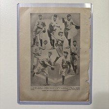 1919 Philadelphia Phillies Picture & National League Rosters Antique Baseball picture