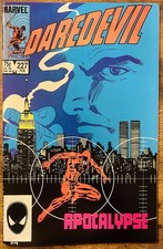 DAREDEVIL 227 HIGH GRADE KINGPIN DISCOVERS DAREDEVILS IDENTITY MARVEL 1986 picture
