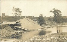 1909 Glendon Maine Lumber Sawmill pond sawdust occupation RPPC Postcard 25-1940 picture