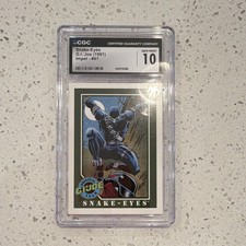 Impel Snake-Eyes G.I. Joe 1991 Trading Card #41 Graded G.I. Joe (1991) picture