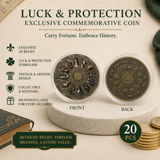 20Pcs Vintage Zodiac Astrology Commemorative Coin Lucky Guardian Challenge Coin picture