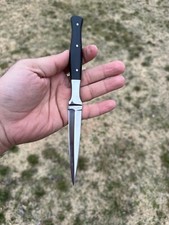 Best Boot Knife Carbon Steel Fixed Double Edged Blade Full Tang Ideal Outdoor picture