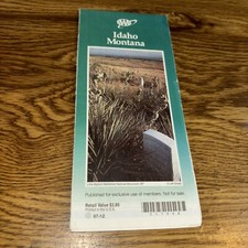 AAA Map Idaho Montana 1997 picture