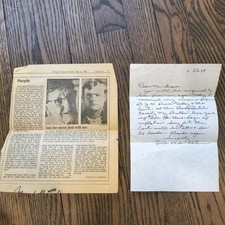 Butch Cassidy Sister Lula Parker Betenson Signed Letter 1978 unauthenticated  picture