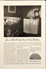 1946 Meissner Radio Record Cabinet  Vintage Print Ad picture