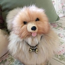 Rare Fuzzy Nation 'Love on a leash' Pomeranian Puppy Purse Handbag picture